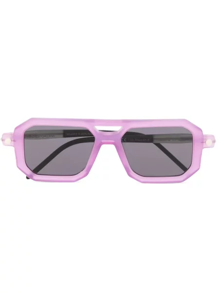 Ochelari de soare Kuboraum cu imprimeu geometric violet