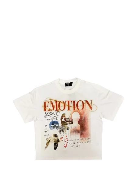 Tricou Mixed Emotion cu imagine alb