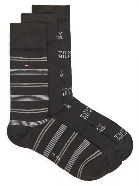Tommy Hilfiger 3 db-os zokni szett fekete