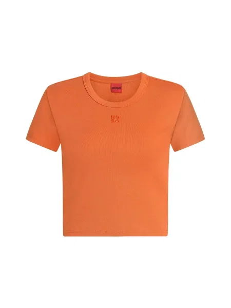 HUGO Tricou Delanor mandarină portocaliu