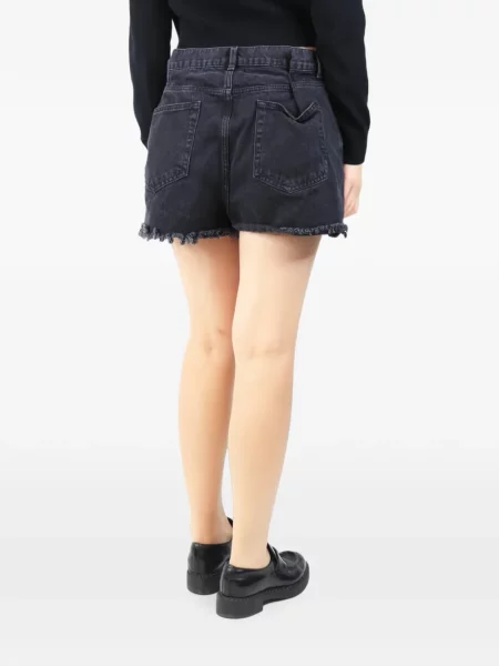 Pantaloni scurți din denim Raey negru