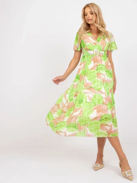 Rochie Italy Moda de costum verde