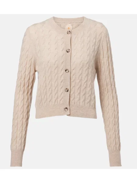 Cardigan Jardin Des Orangers de lână bej