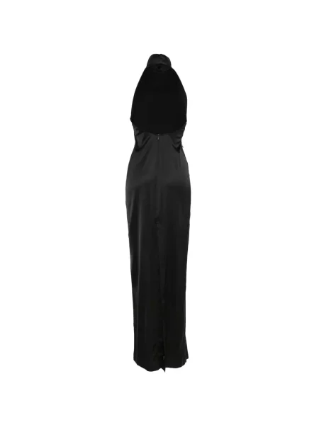 Rochie maxi Des Phemmes cu paiete cu spatele deschis negru