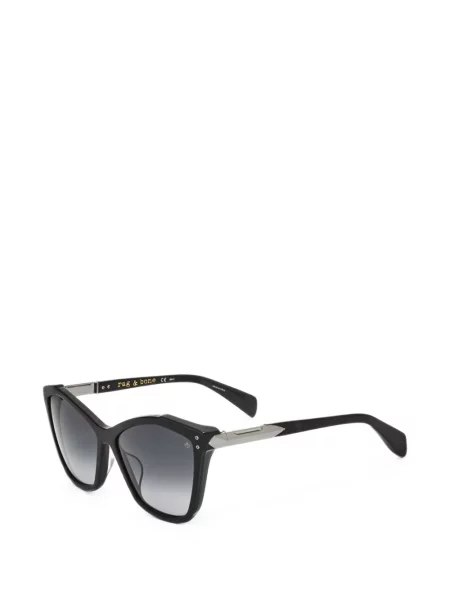 Ochelari de soare Rag & Bone cu imprimeu geometric negru