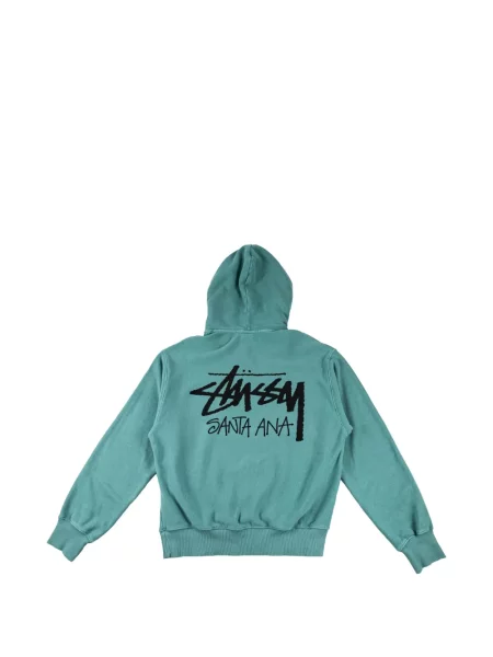 Hanorac cu glugă Stüssy cu imagine verde