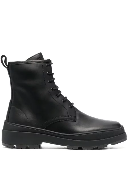 Botine Camper cu șireturi din piele negru
