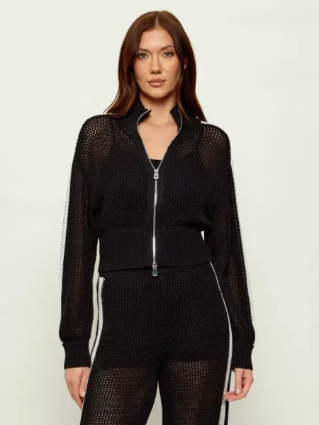 Pinko Pulover SPAZIO | Cropped Fit negru