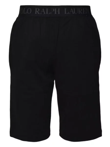 Велурени сандали Polo Ralph Lauren с връзки на платформе черно