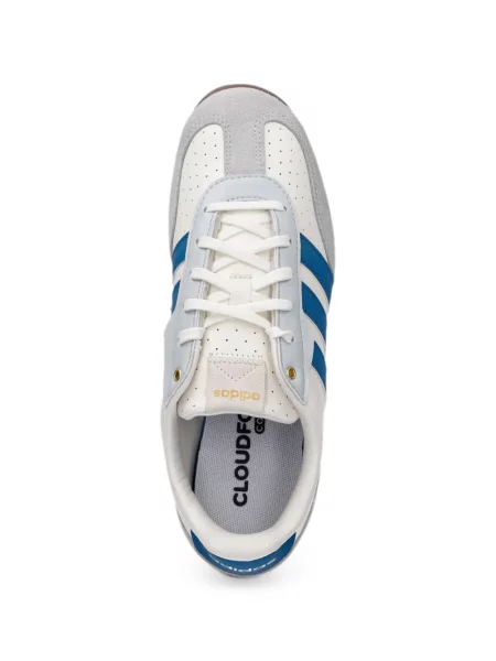 Lung papuci Adidas cu mâneci lungi cu dungi albastru