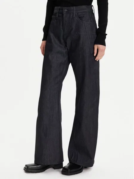 G-Star Raw Jeansy Contor 3D Granatowy Wide Leg