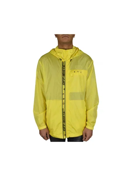 Wiatrówka Off-white z logo biała