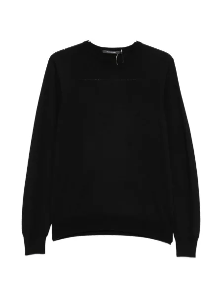 Lung pulover Tagliatore cu decolteu rotund negru