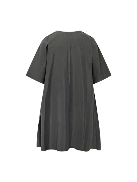 Sukienka Msgm z krótkim rękawem drapowana czarna