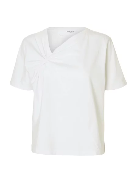 SELECTED Tricou SLFMILA' alb