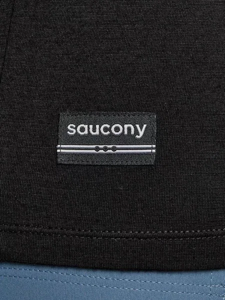 Шерстяной лонгслив Saucony черный