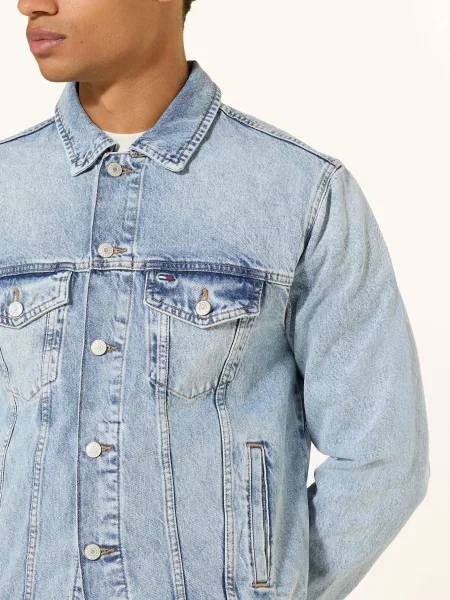 Tommy Jeans Džínová Bunda Ryan denim mid light blue modrá