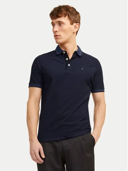 JACK & JONES Tričko JJEPaulos tmavě modrá