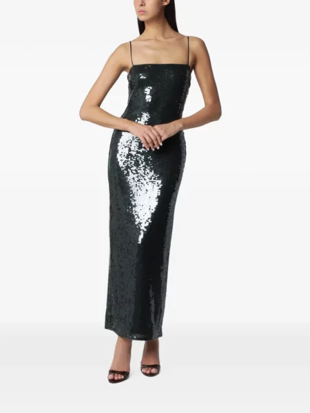 Rochie maxi Rotate Birger Christensen cu paiete verde