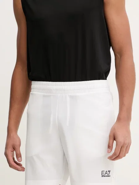 Emporio Armani pantaloni scurți de antrenament alb