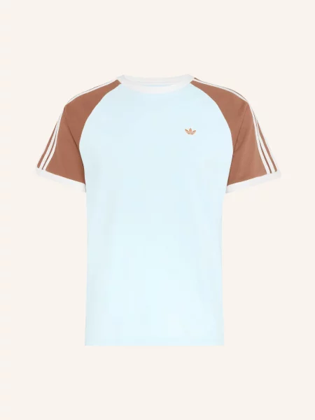 Adidas Originals Tričko Cali tmavě modrá / hnědá bílá