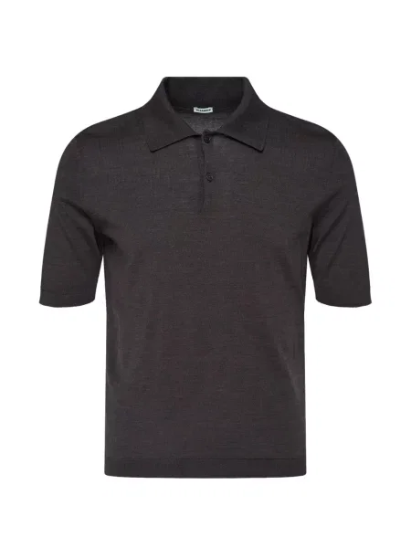 Scurt tricou polo Jil Sander maro