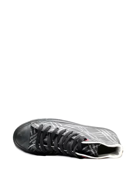 Sneakerși Converse Chuck Taylor All Star cu dungi cu franjuri din țesătură twill negru