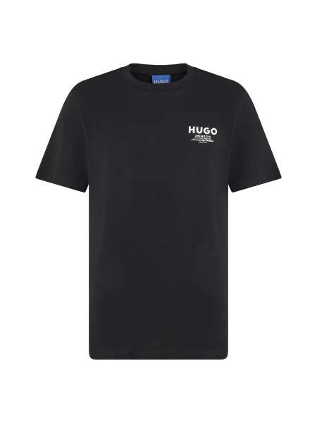 HUGO Tricou Nesptee negru alb
