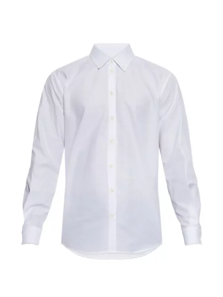 Cămașă Dsquared2 cu broderie alb