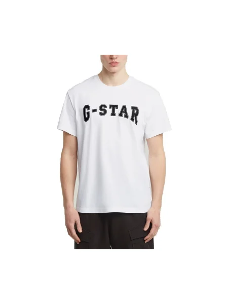 Plstené tričko G-star Raw biela