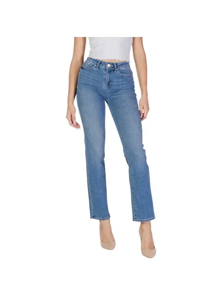 Blugi drepți Vero Moda albastru