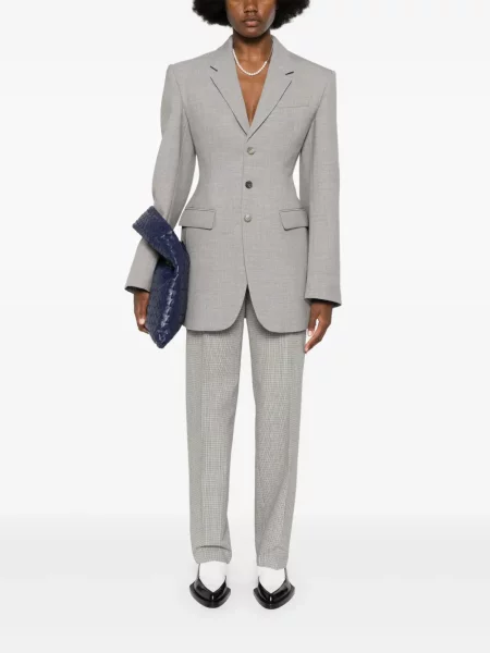 Pledinės kelnės Jil Sander pilka
