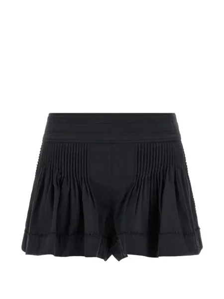 Pantaloni scurți Isabel Marant plisate negru