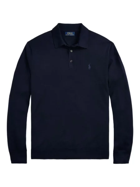 Șosete Polo Ralph Lauren cu broderie în carouri plisate albastru