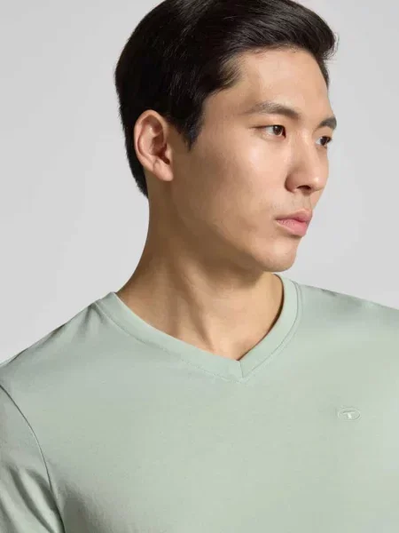 T-shirt o kroju regular fit z czystej bawełny Tom Tailor