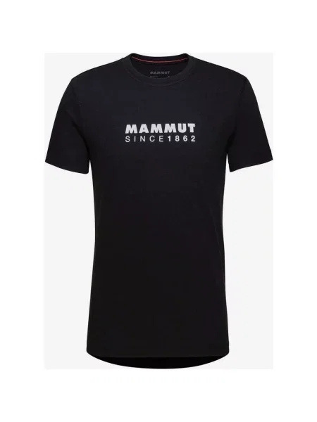 Koszulka z krótkim rękawem Mammut Core Logo czarno-biała XL biała