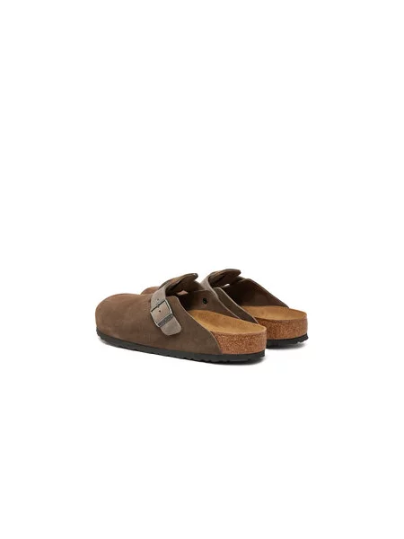 Papucs Birkenstock Boston zamsz barna