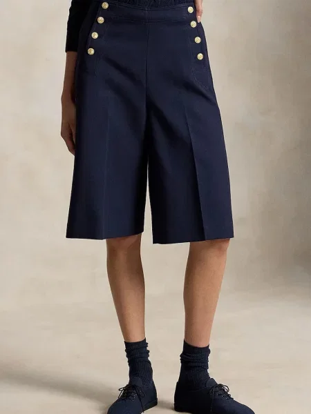 Polo Ralph Lauren pantaloni culottes pentru femei cu amestec de lână