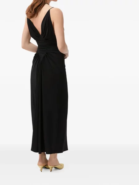 Rochie Versace din jerseu drapată negru