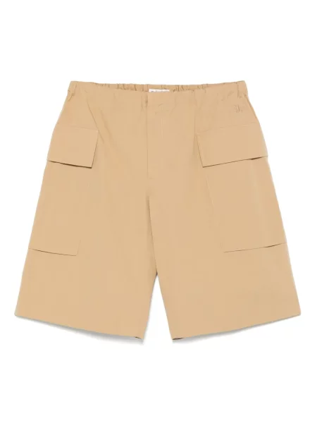 Pantaloni scurți cargo Jil Sander maro