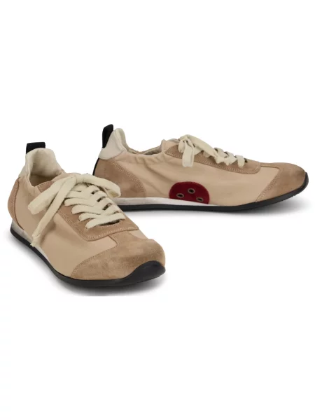 Sneakersy Uma Wang skórzane beżowe