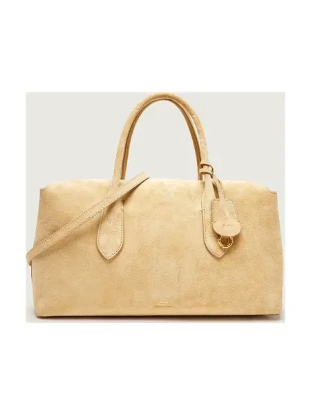 Geantă Polo Ralph Lauren din piele bej