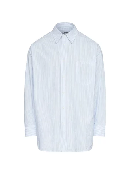 Pruhované pruhované košile Mm6 Maison Margiela modré