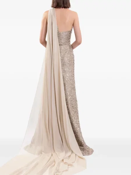 Rochie maxi Saiid Kobeisy asimetrică
