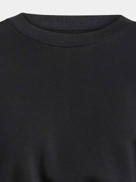 Свитшот Adidas из модала без косточек черный