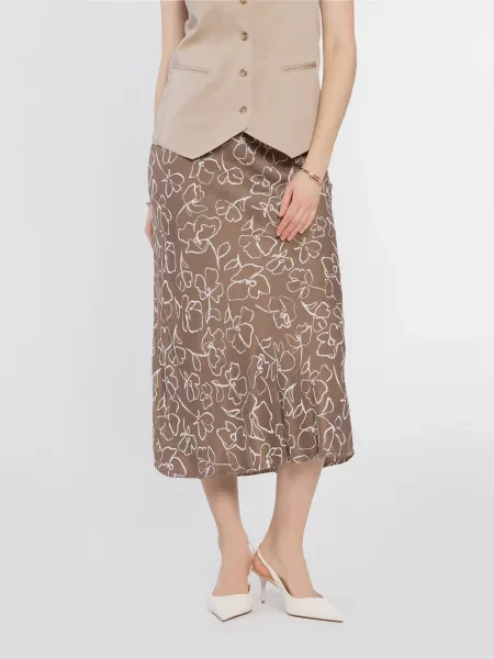 Спідниця міді Arber коричневий