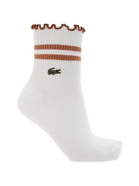 Ponožky Lacoste biela
