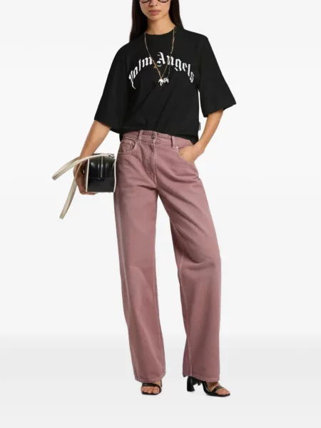 Tricou Palm Angels cu imagine negru