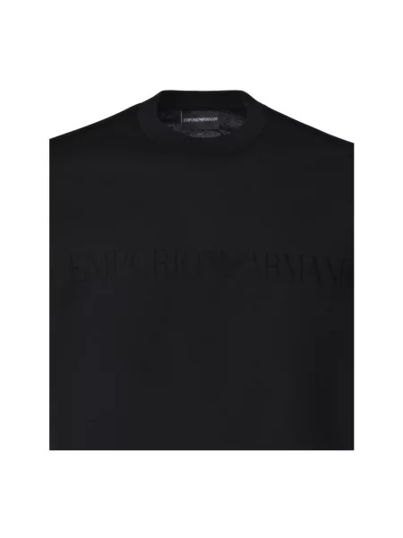Koszulka Emporio Armani z logo czarna