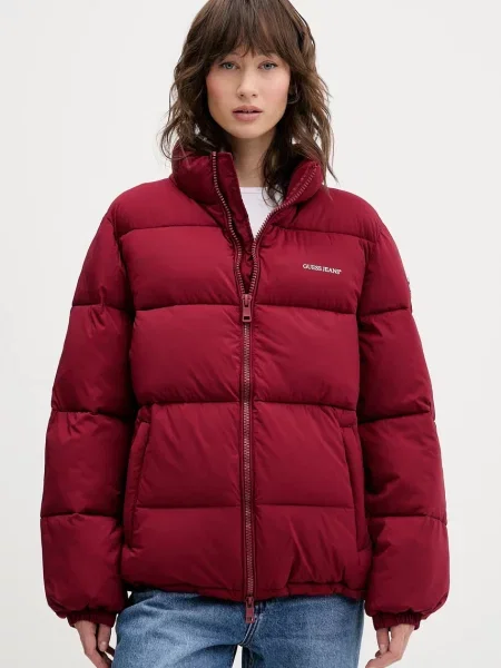 Guess Jeans kurtka bordowy
